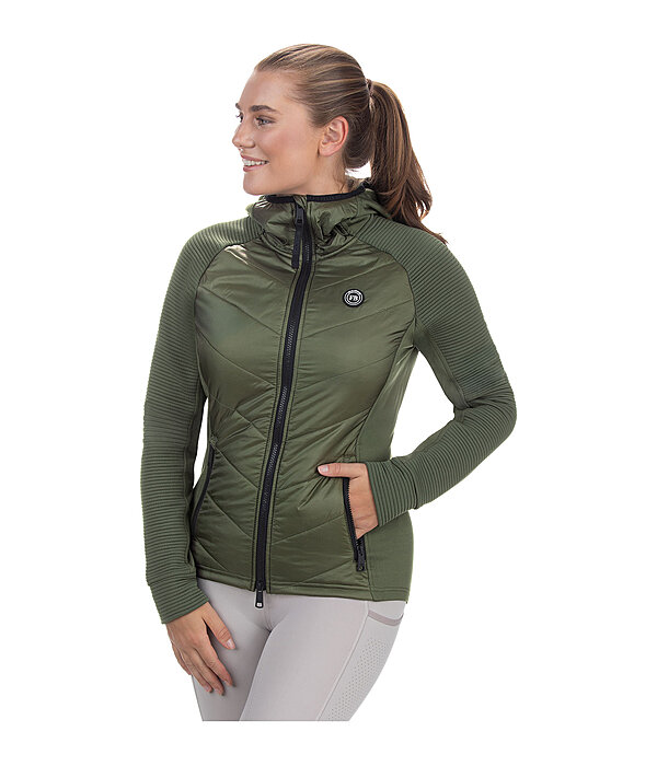 Hooded Combination Stretch Jacket Lene