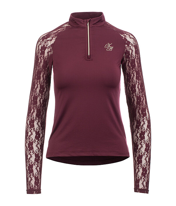 Zip Functional Long Sleeve Shirt Sanne