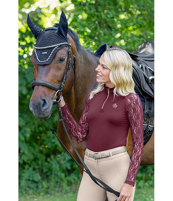 Zip Functional Long Sleeve Shirt Sanne