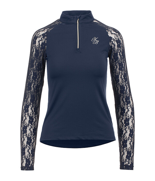 Zip Functional Long Sleeve Shirt Sanne