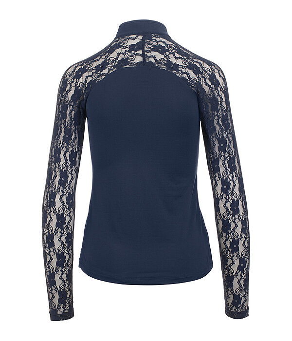 Zip Functional Long Sleeve Shirt Sanne