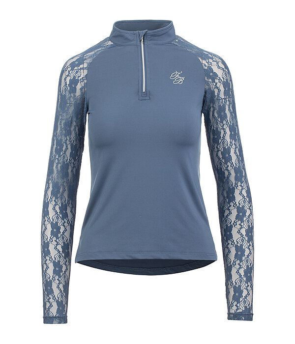 Zip Functional Long Sleeve Shirt Sanne