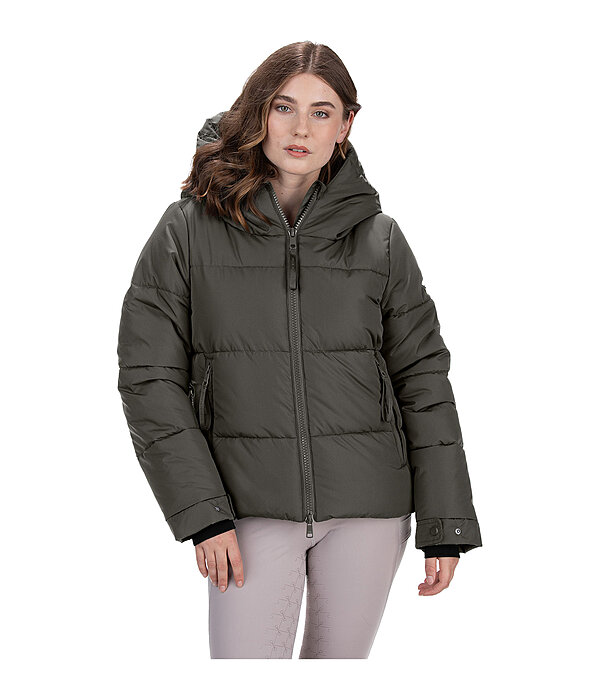 Quilted Hooded Riding Jacket Amilia