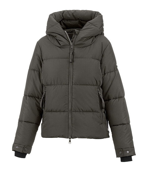 Quilted Hooded Riding Jacket Amilia