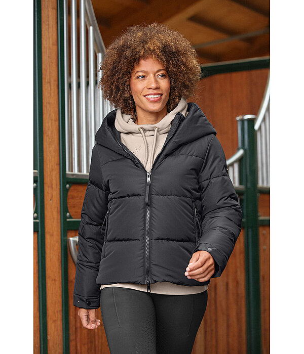 Quilted Hooded Riding Jacket Amilia