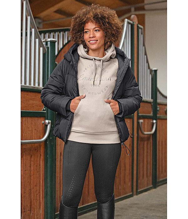 Quilted Hooded Riding Jacket Amilia