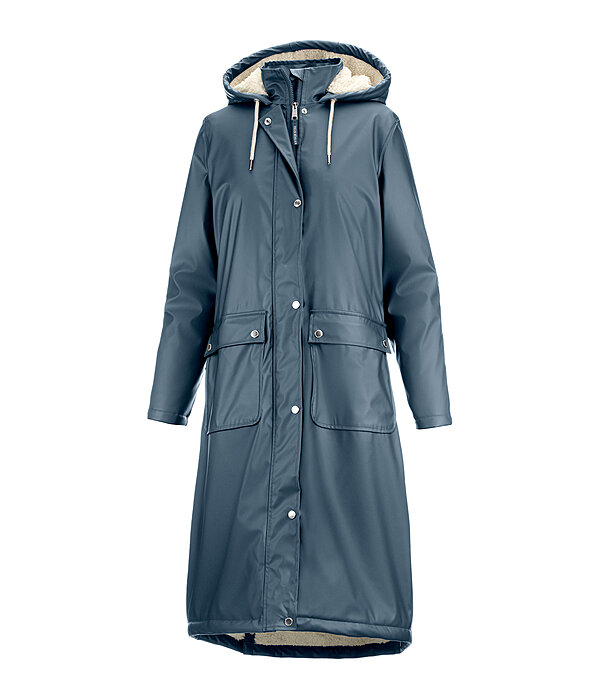 Teddy Fleece Hooded Raincoat Paris Long