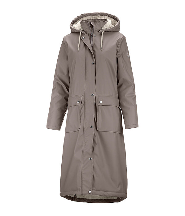 Teddy Fleece Hooded Raincoat Paris Long