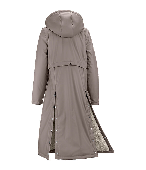 Teddy Fleece Hooded Raincoat Paris Long
