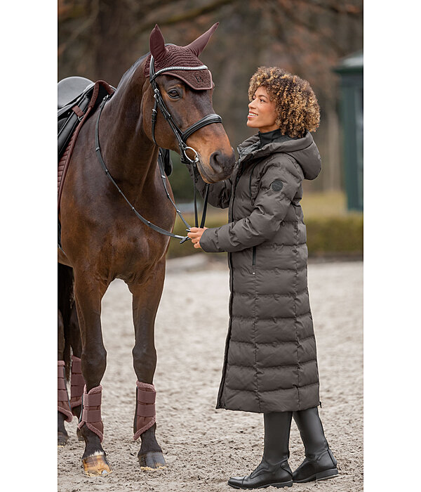 Hooded Quilted Riding Coat Zoe