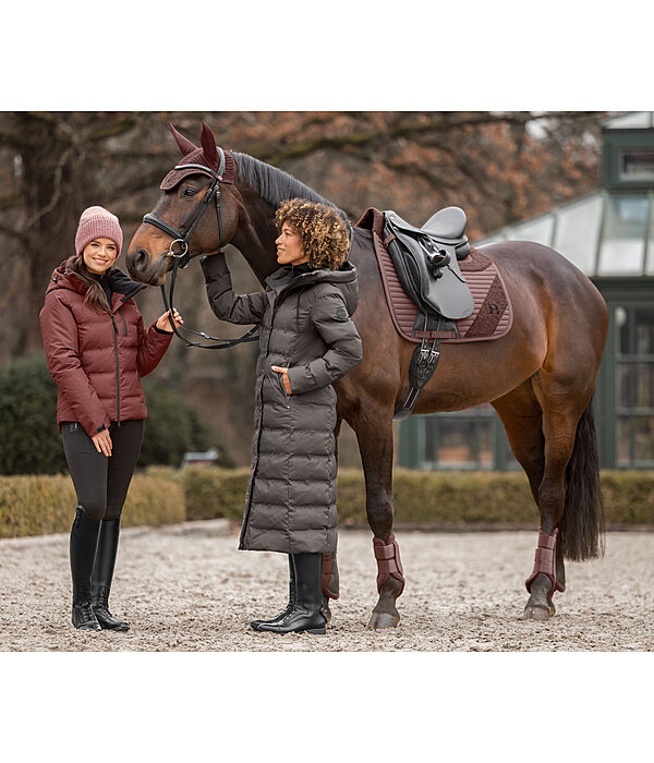 Hooded Quilted Riding Coat Zoe
