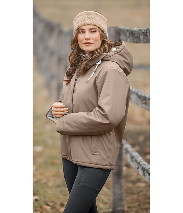 Teddy Fleece Hooded Rain Jacket Nella