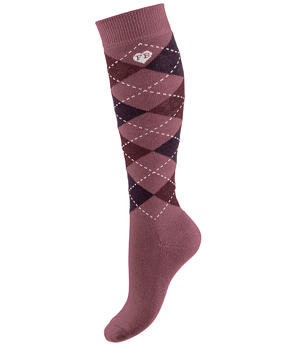 Children's argyle top knee socks