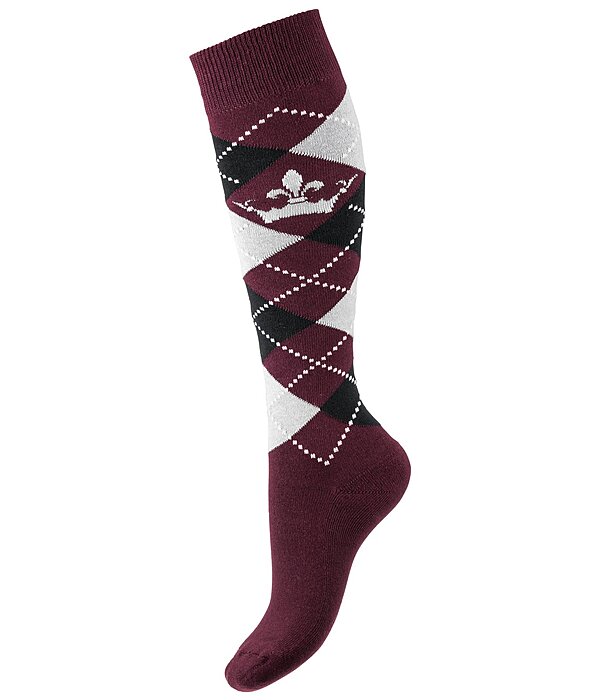 Argyle Knee High Socks