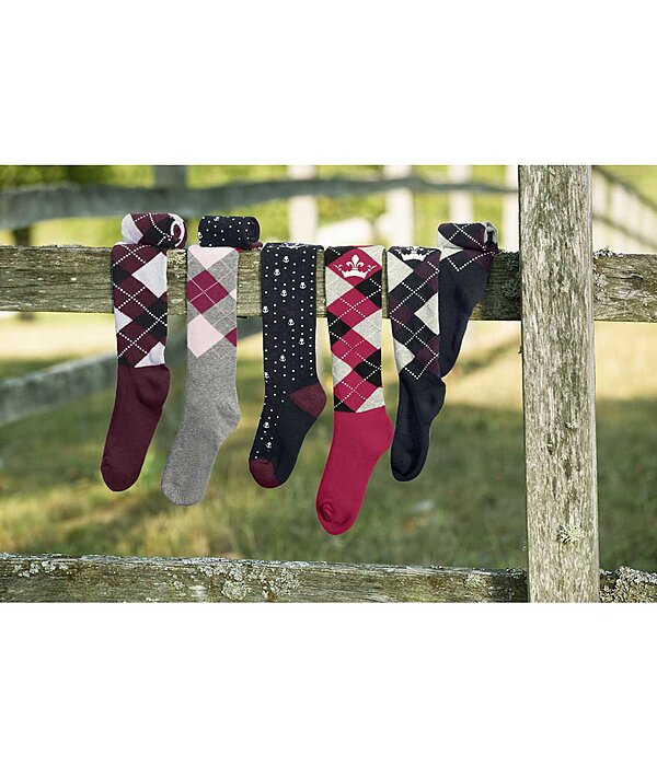 Argyle Knee High Socks