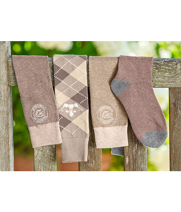 Argyle Knee High Socks
