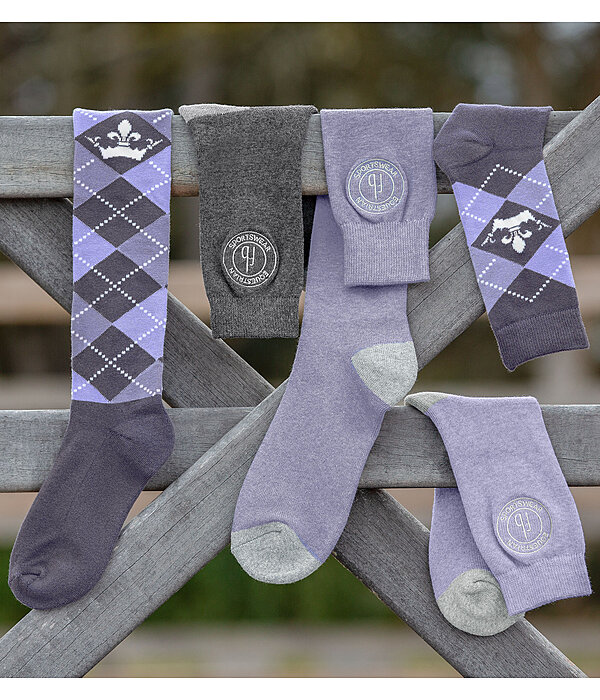 Argyle Knee High Socks