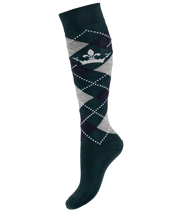 Argyle Knee High Socks