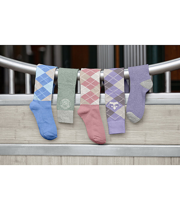 Argyle Knee High Socks
