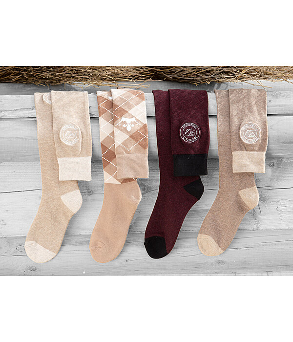 Argyle Knee High Socks