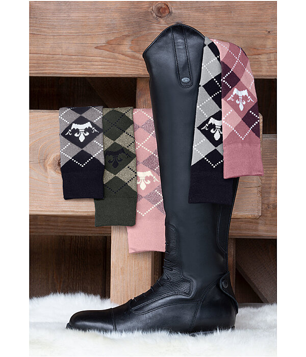 Argyle Knee High Socks