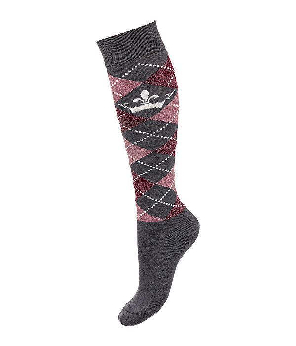 Knee Socks Argyle Glitter II