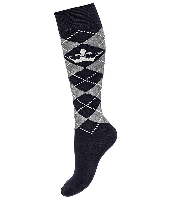 Knee High Socks Argyle Glitter II