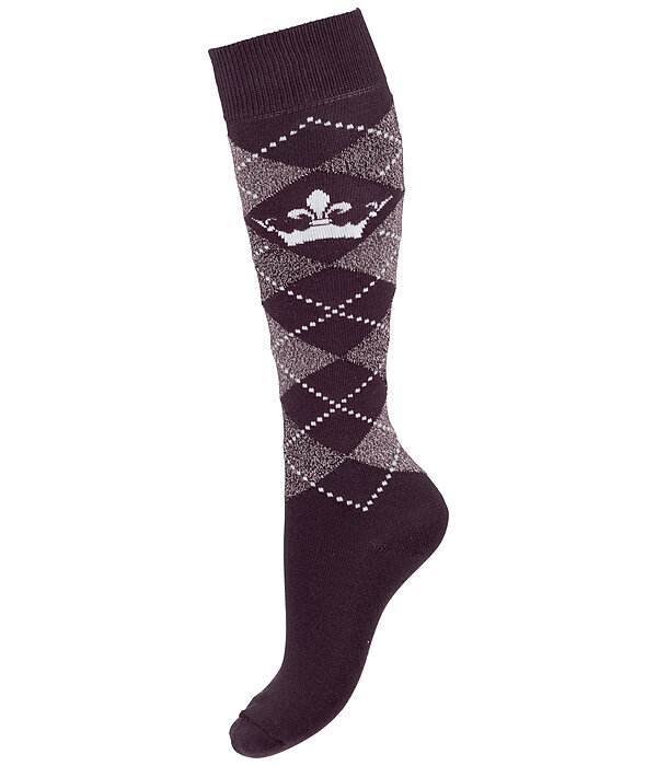 Knee High Socks Argyle Glitter II