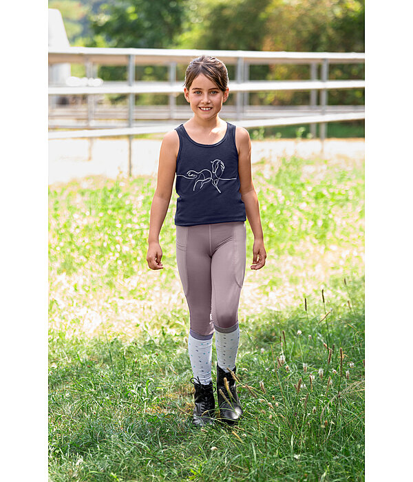 Children's Grip Riding Tights Mesh Sunny
