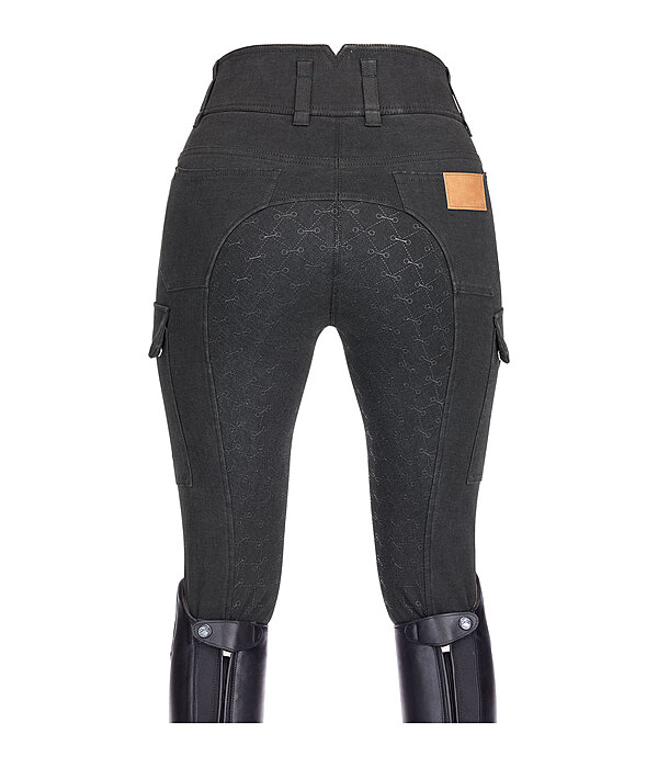 High Waist Denim Grip Breeches Laura
