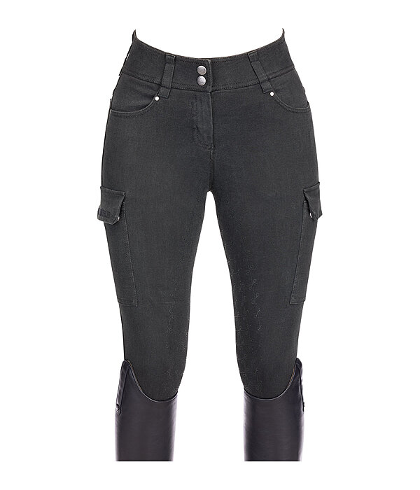 High Waist Denim Grip Breeches Laura