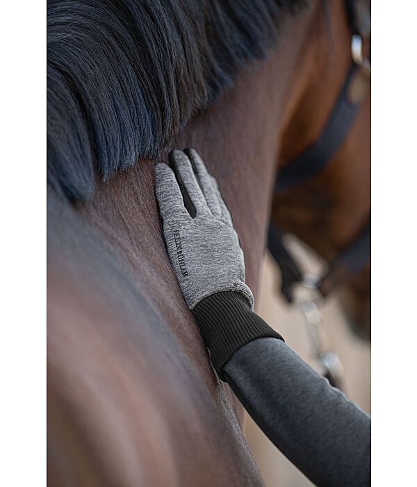 Knitted Fleece Winter Riding Gloves Melange