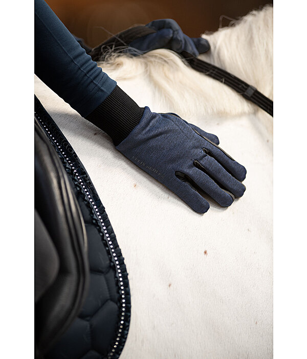 Knitted Fleece Winter Riding Gloves Melange