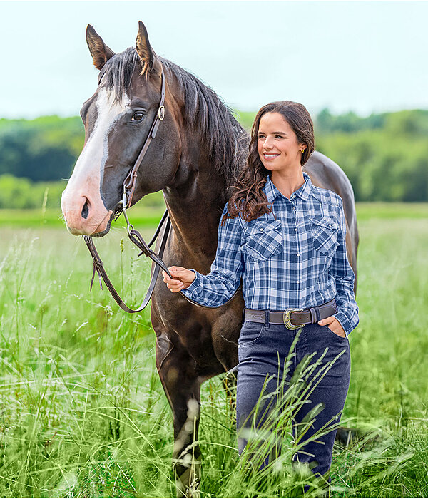 Western Outfit Check in Dark Cornflower