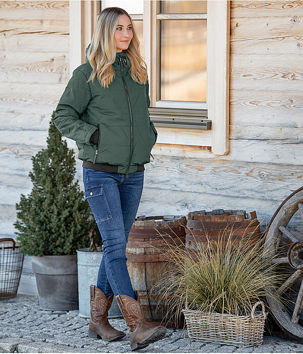 Western Outfit Winter Jacket in Pine Green